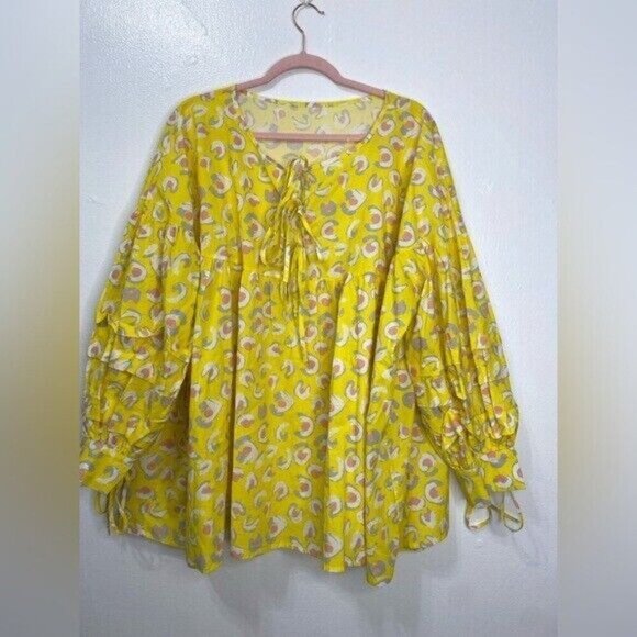 NWOT BEULAH YELLOW TOP - Picture 2 of 7